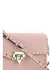 Valentino Garavani Women Rockstud Mini Shoulder Bag In Garnet Calfskin