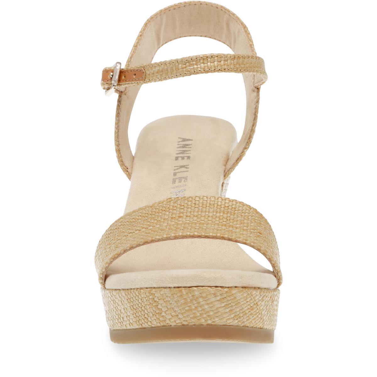 Wella Womens Rhinestone Ankle Strap Platform Sandals