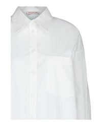 Valentino Valentino Womens Cape-Style Button Up Shirt
