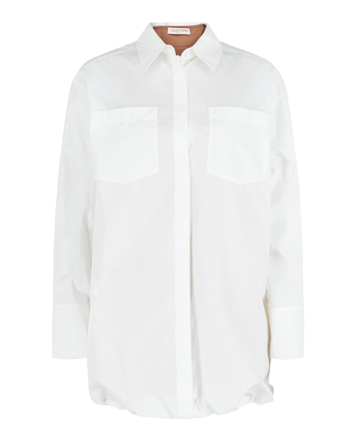 Valentino Valentino Womens Layered Cotton-Poplin Shirt Dress