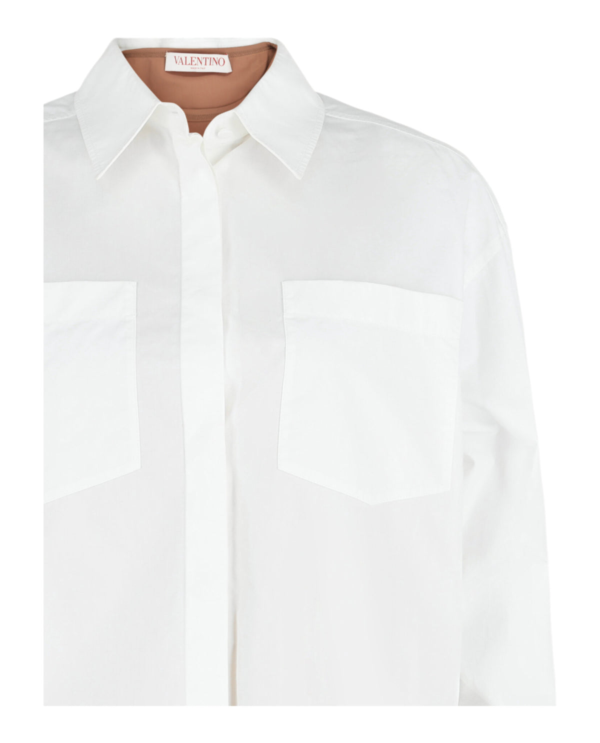 Valentino Valentino Womens Layered Cotton-Poplin Shirt Dress