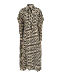 Valentino Womens Toile Iconographe Cape-Overlay Silk Maxi Dress