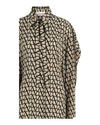 Valentino Womens Toile Iconographe Cape-Overlay Silk Maxi Dress