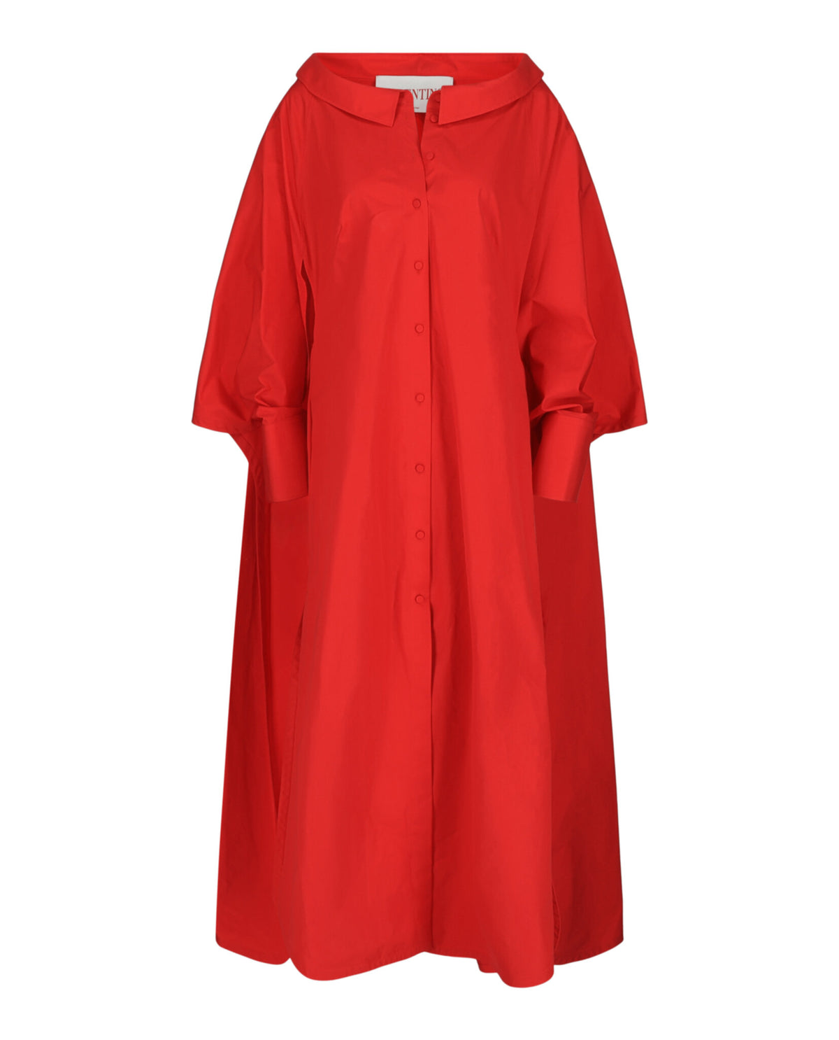 Valentino Valentino Womens Button-Front Cape Dress