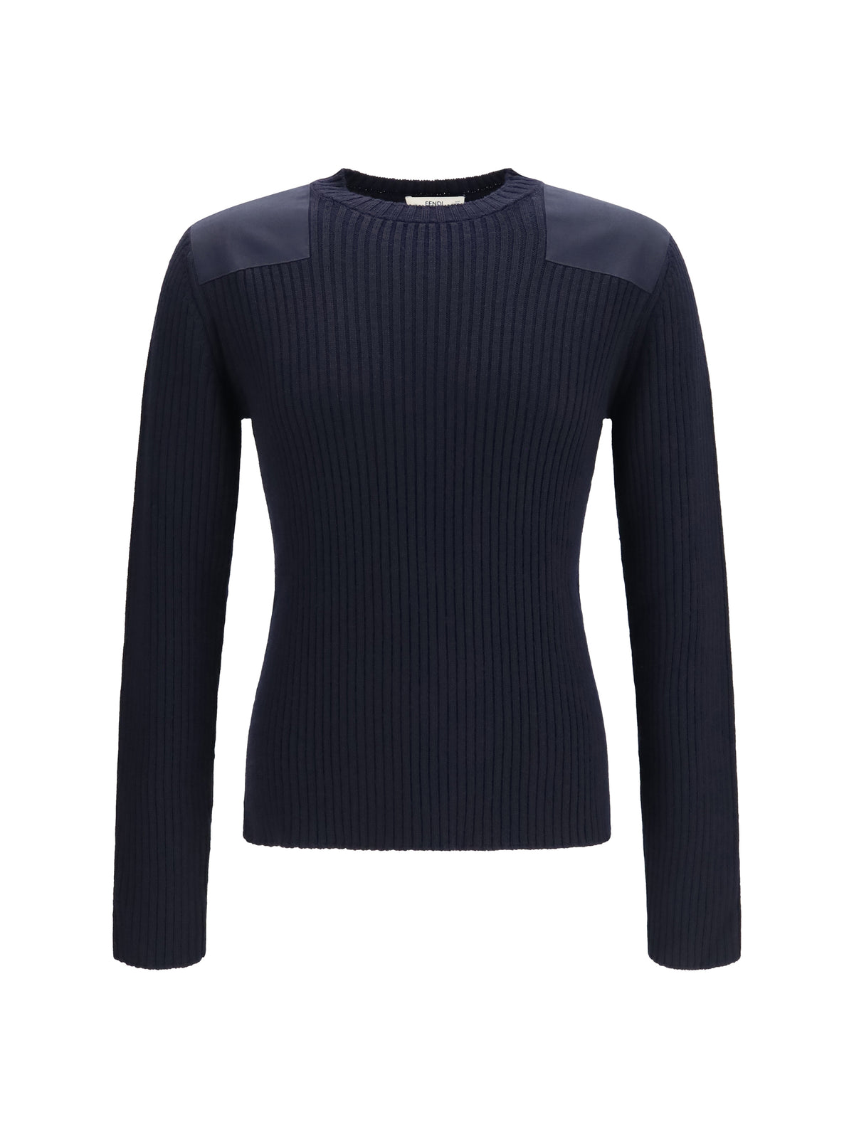 Fendi Men Ribbed Wool Sweater