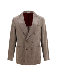 BRUNELLO CUCINELLI Brunello Cucinelli Men Double-Breasted Corduroy Jacket