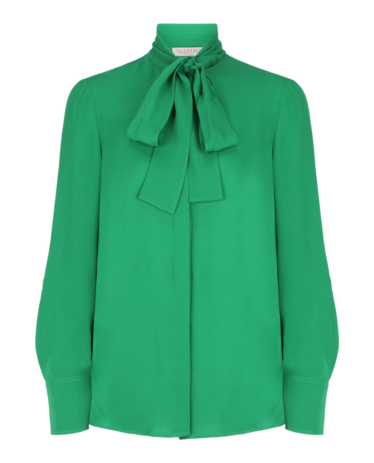 Valentino Womens Silk Button-Front Blouse