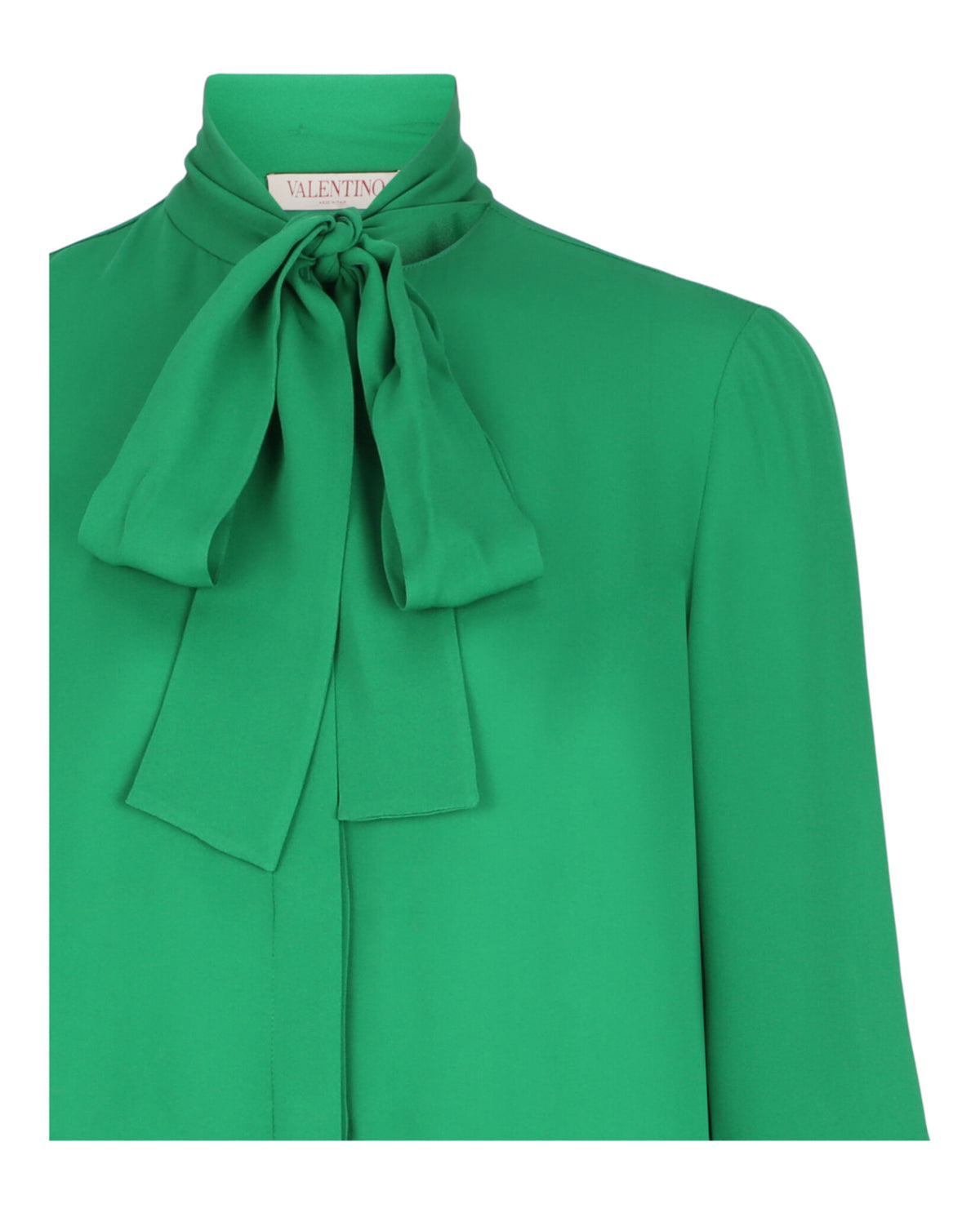 Valentino Womens Silk Button-Front Blouse