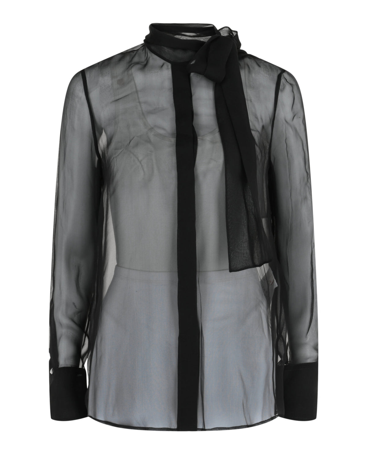 Valentino Womens Sheer Chiffon Blouse