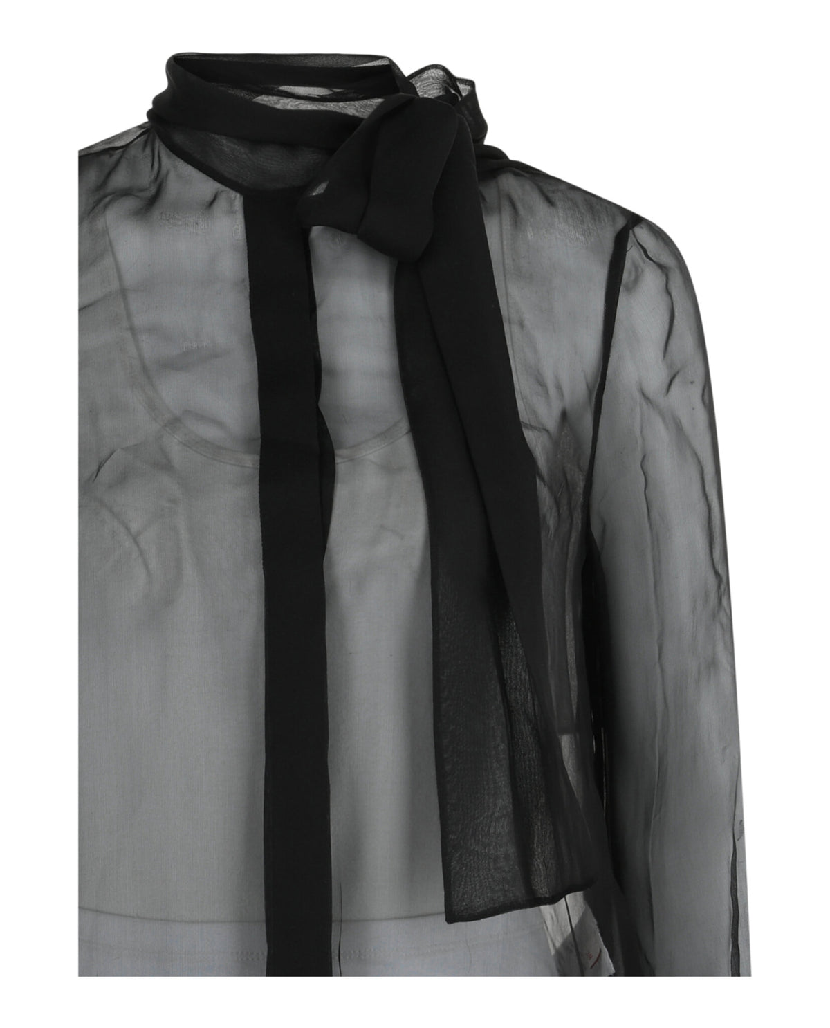 Valentino Womens Sheer Chiffon Blouse