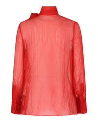 Valentino Valentino Womens Sheer Organza Blouse