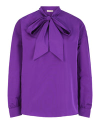 Valentino Womens Taffeta Pussycat Bow Blouse