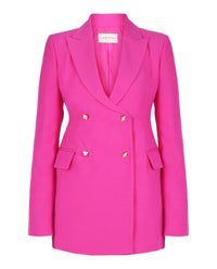 Valentino Womens Wool Blend Double Breasted Blazer