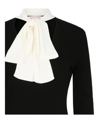 Valentino Womens V-Neck Bodysuit W/Shawl