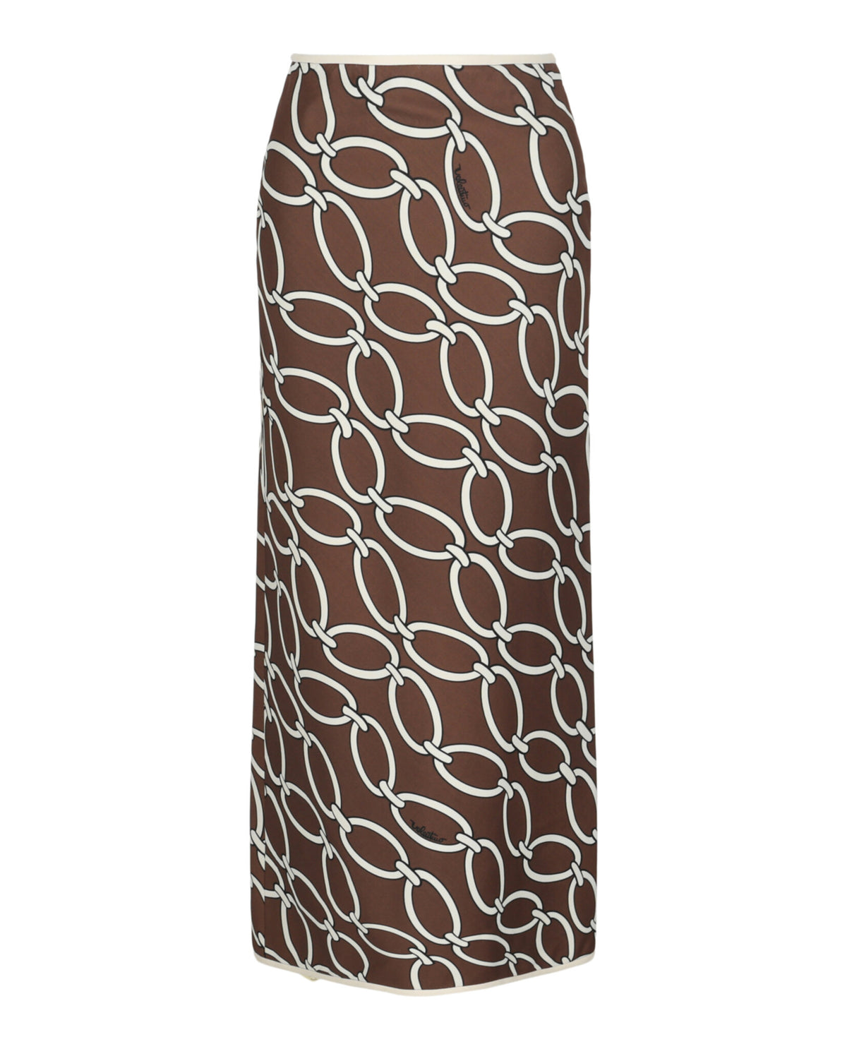 Valentino Valentino Womens 1976 Chain-Link Print Maxi Skirt
