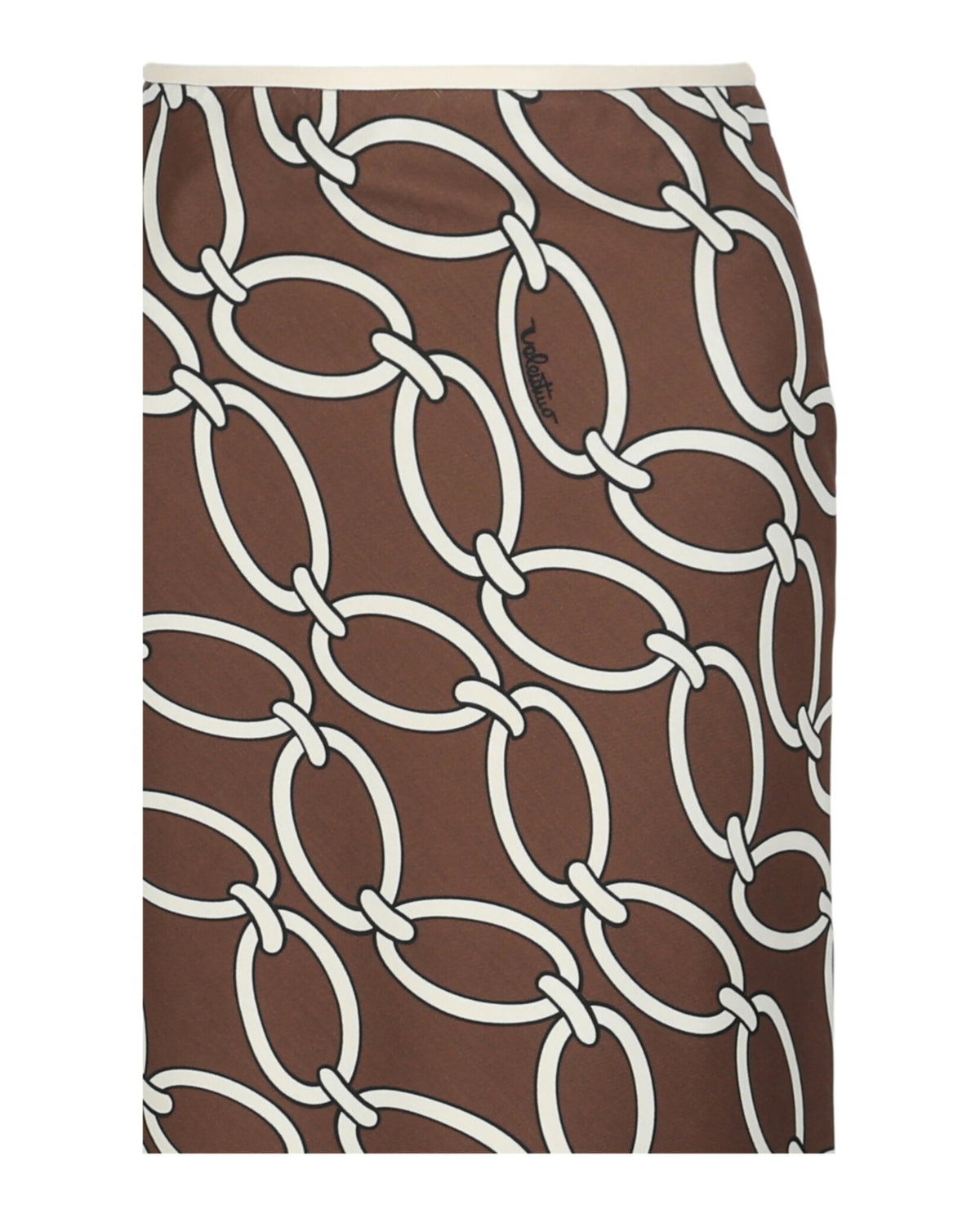 Valentino Valentino Womens 1976 Chain-Link Print Maxi Skirt
