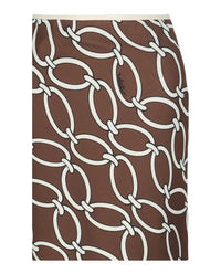 Valentino Valentino Womens 1976 Chain-Link Print Maxi Skirt