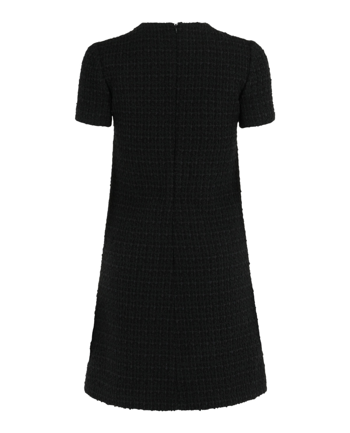 Valentino Womens Wool Tweed Short Dress with Roman Stud Pockets