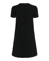 Valentino Womens Wool Tweed Short Dress with Roman Stud Pockets