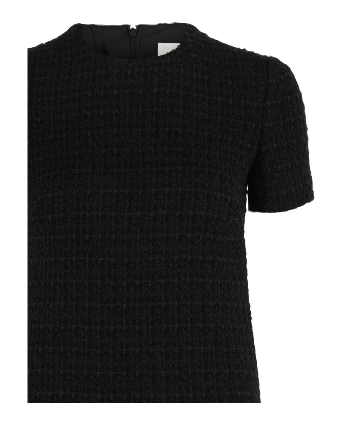 Valentino Womens Wool Tweed Short Dress with Roman Stud Pockets