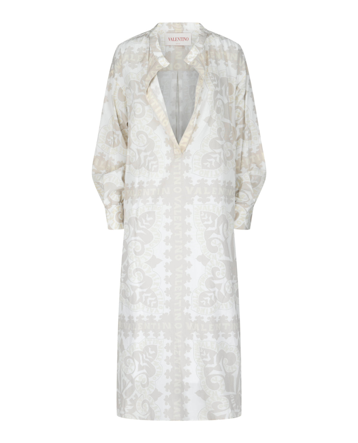 Valentino Womens Escape Geometric-Print Caftan Dress