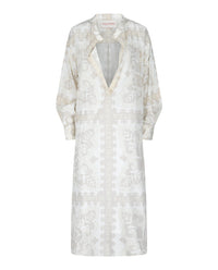 Valentino Womens Escape Geometric-Print Caftan Dress
