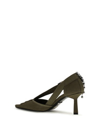 PRADA Prada Women Canvas Pumps With Crystals