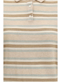 GUEST IN RESIDENCE Guest In Residence Women College Striped Polo Sweater