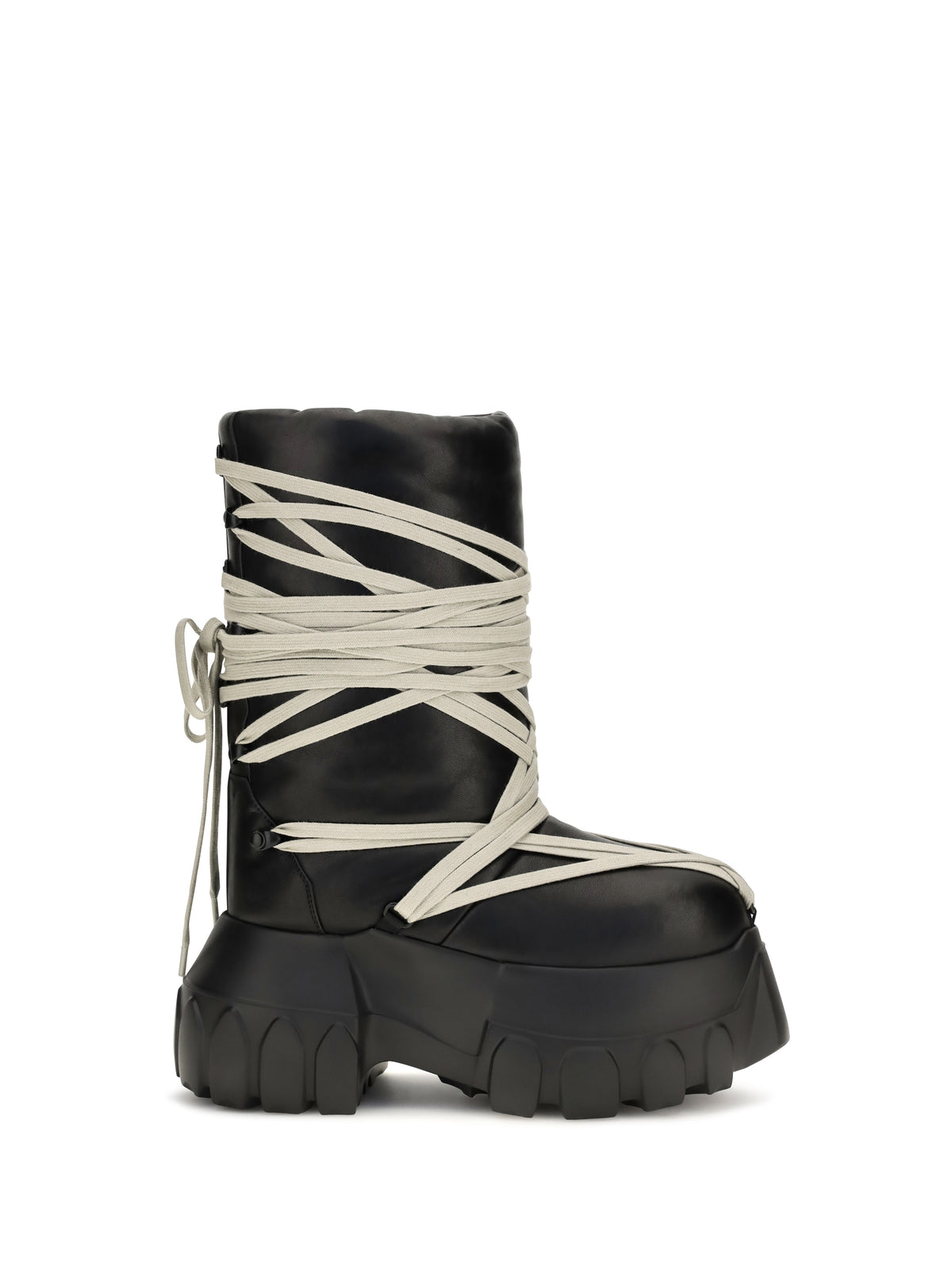 Rick Owens Women Megalace Lunar Mega Tractor Knee-High Boots
