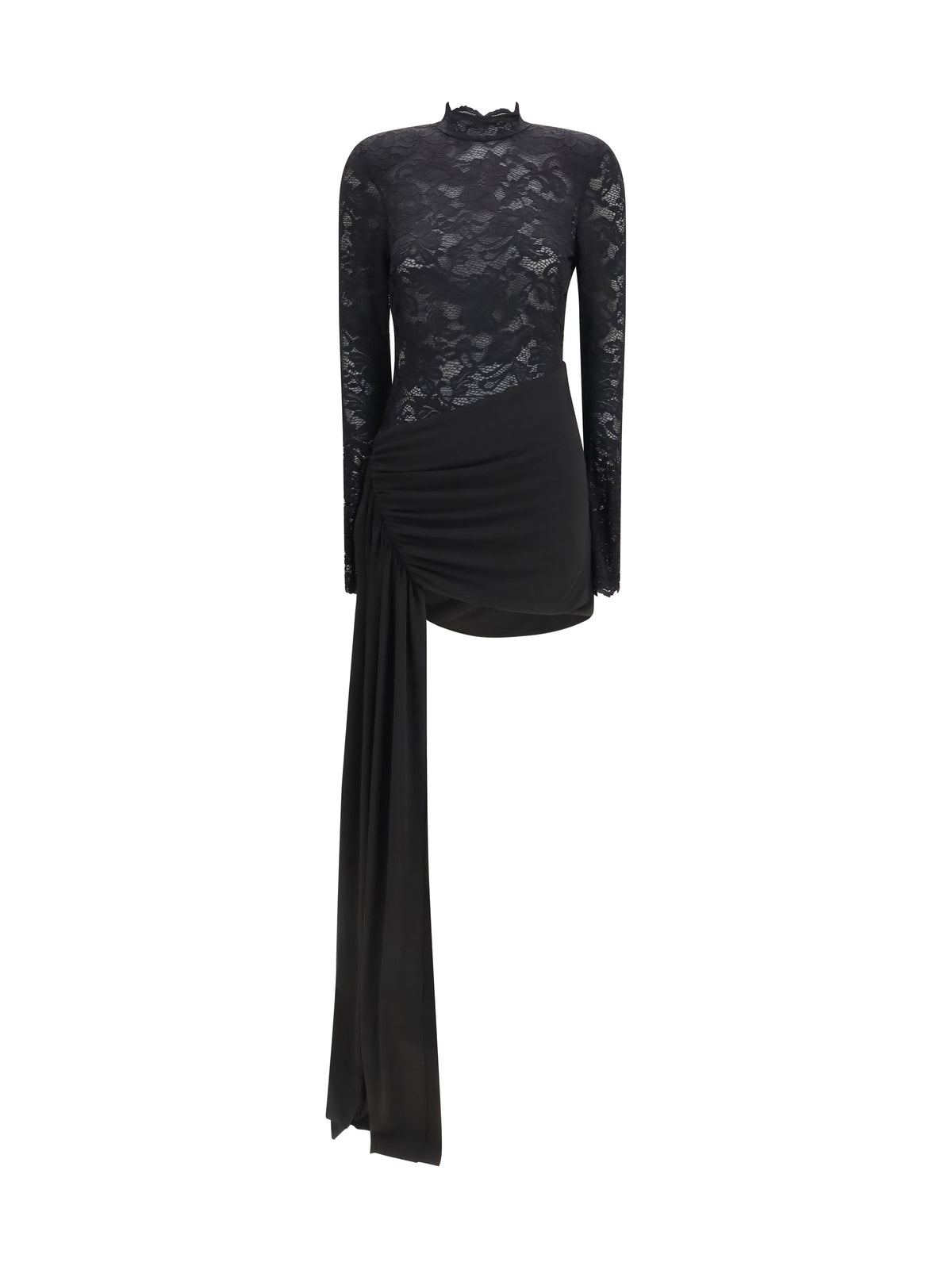 Nissa Women Low-Back Mini Lace Dress