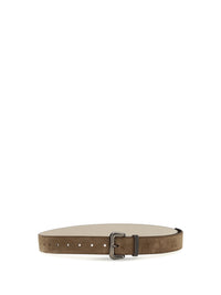 Brunello Cucinelli Women Suede Belt With Jewelry Detail