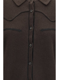GUEST IN RESIDENCE Guest In Residence Women Cropped Western Cashmere Shirt