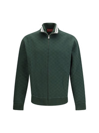 Gucci Men Gg Technical Jersey Zip Jacket