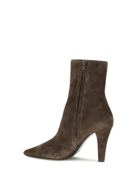 Saint Laurent Women Jill Suede Ankle Boots