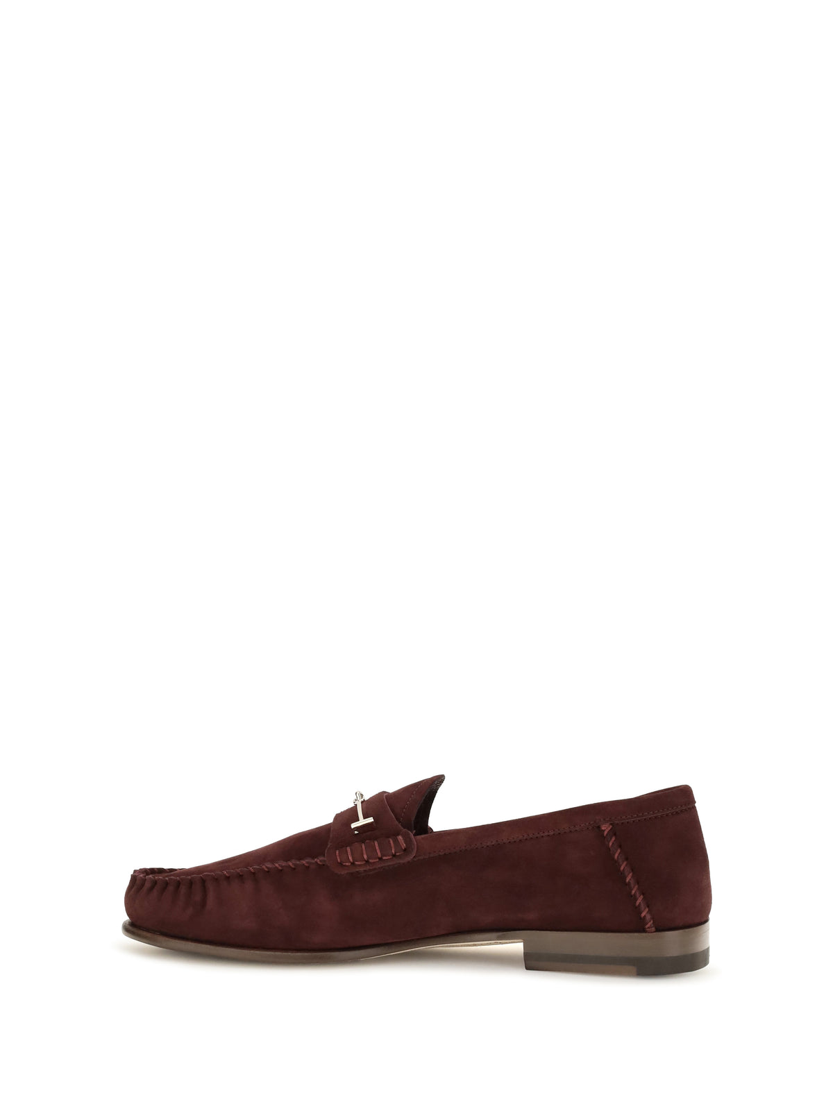 Tom Ford Women Suede Leather T-Strap Loafers