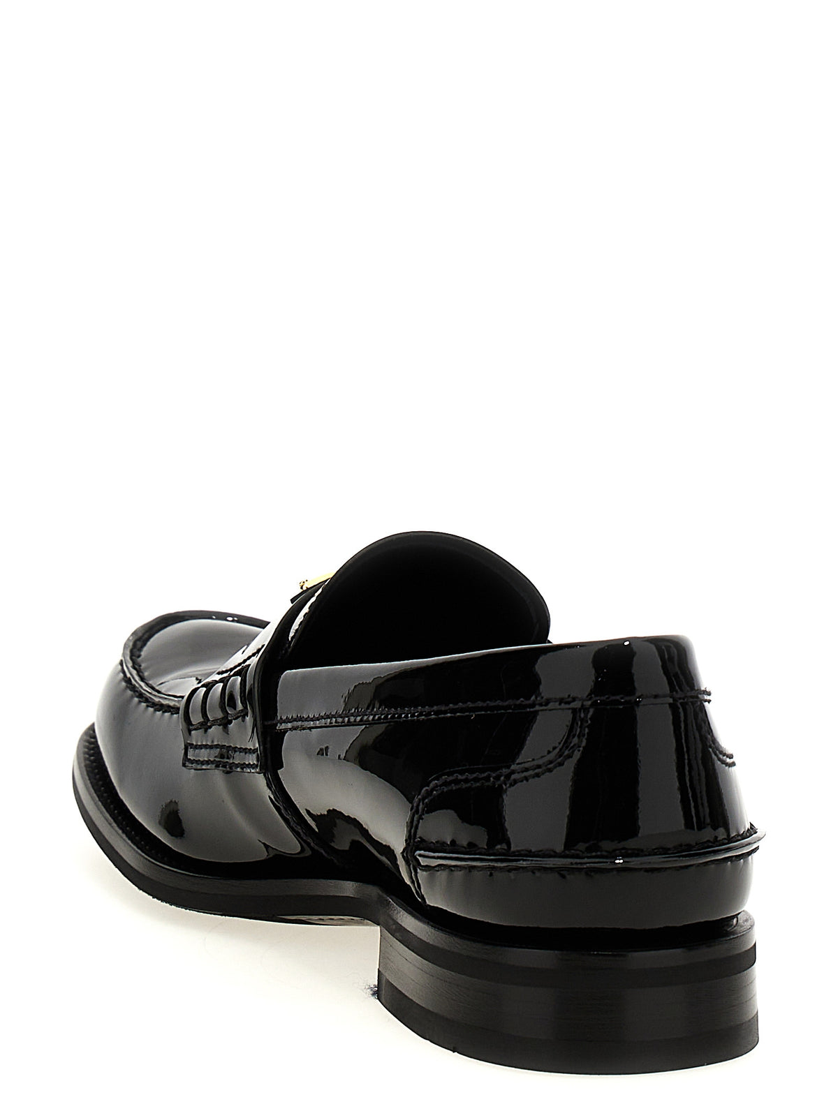 PRADA Prada Men Logo Patent Leather Loafer