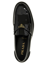 PRADA Prada Men Logo Patent Leather Loafer