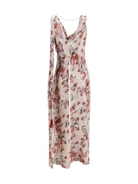 Acne Studios Women Draped Floral-Print Dress