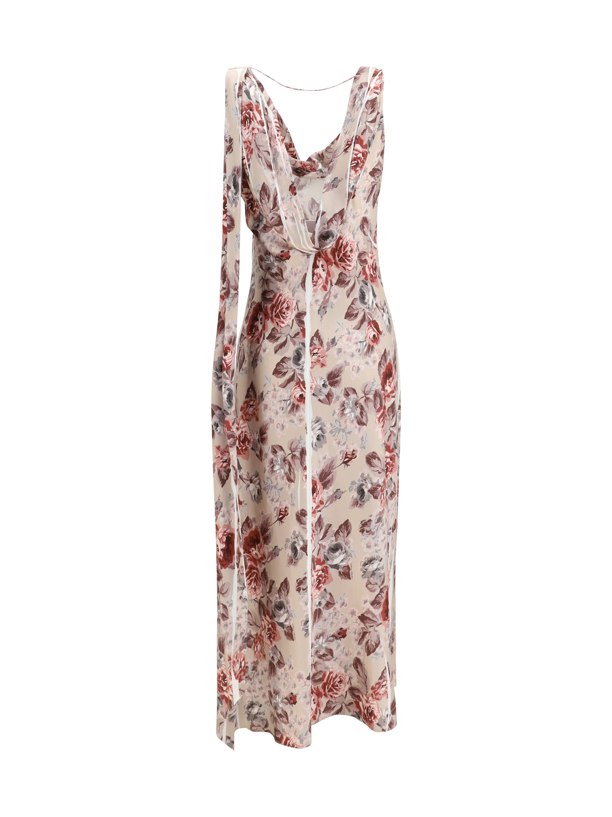 Acne Studios Women Draped Floral-Print Dress