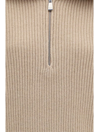Malo Women Cashmere High-Neck Zip Sweater