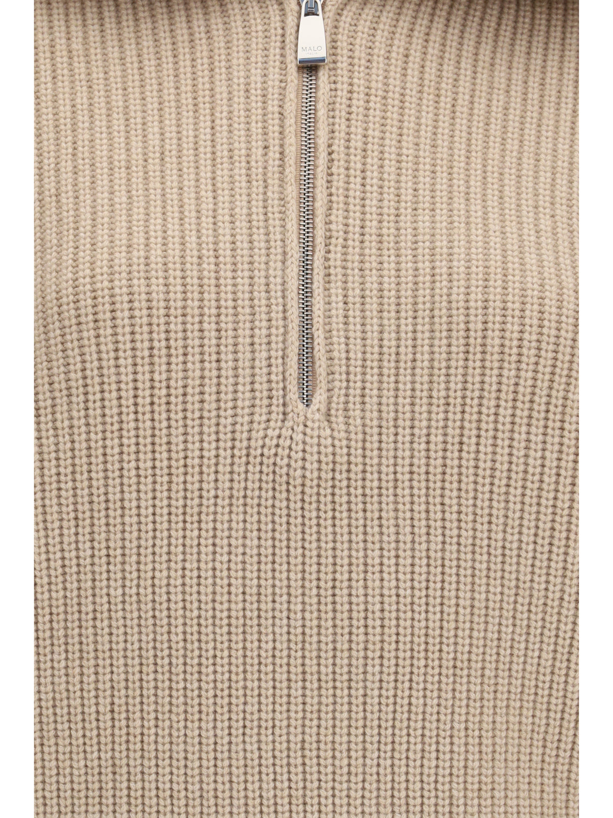Malo Women Cashmere High-Neck Zip Sweater