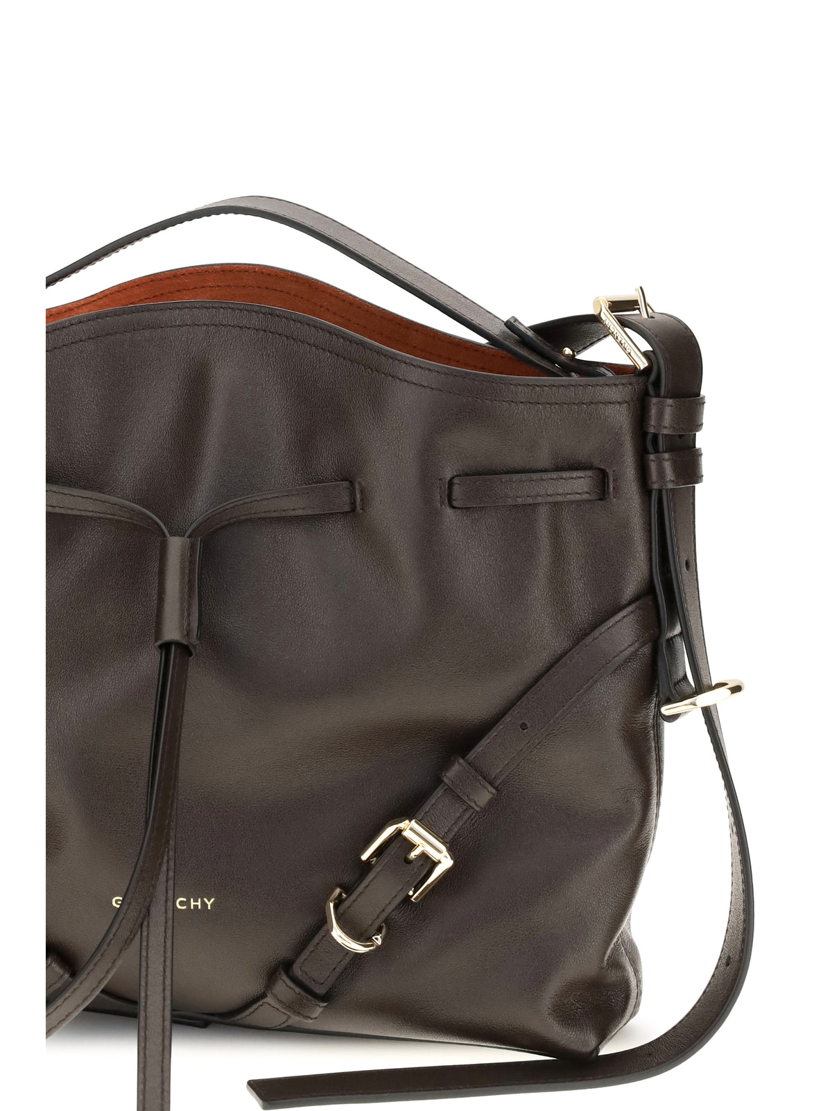 Givenchy Women Small Voyou Bucket Handbag In Glossy Leather
