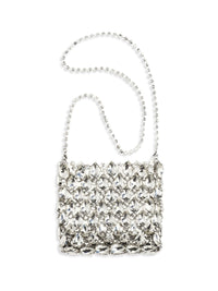 SELF-PORTRAIT Self-Portrait Women Crystal Mesh Pouch