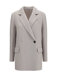 Brunello Cucinelli Women Single-Breasted Wool And Cashmere Jacket