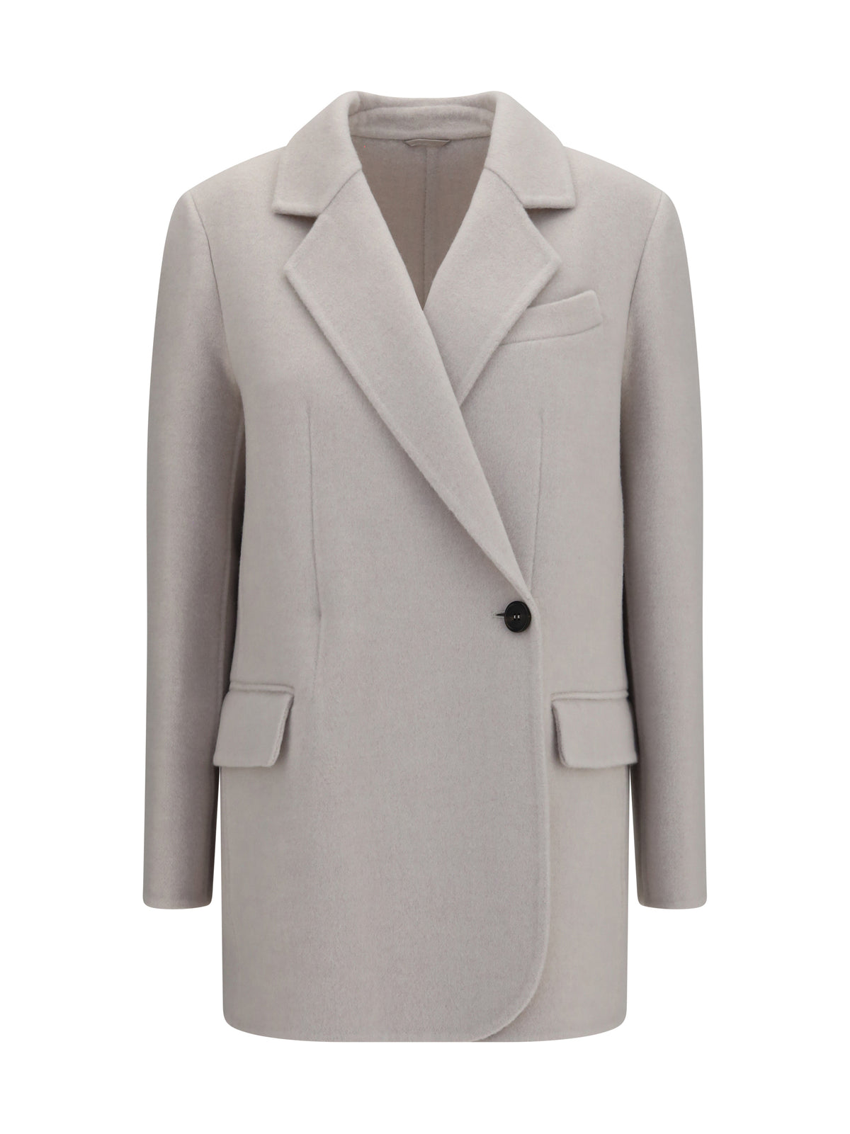 Brunello Cucinelli Women Single-Breasted Wool And Cashmere Jacket