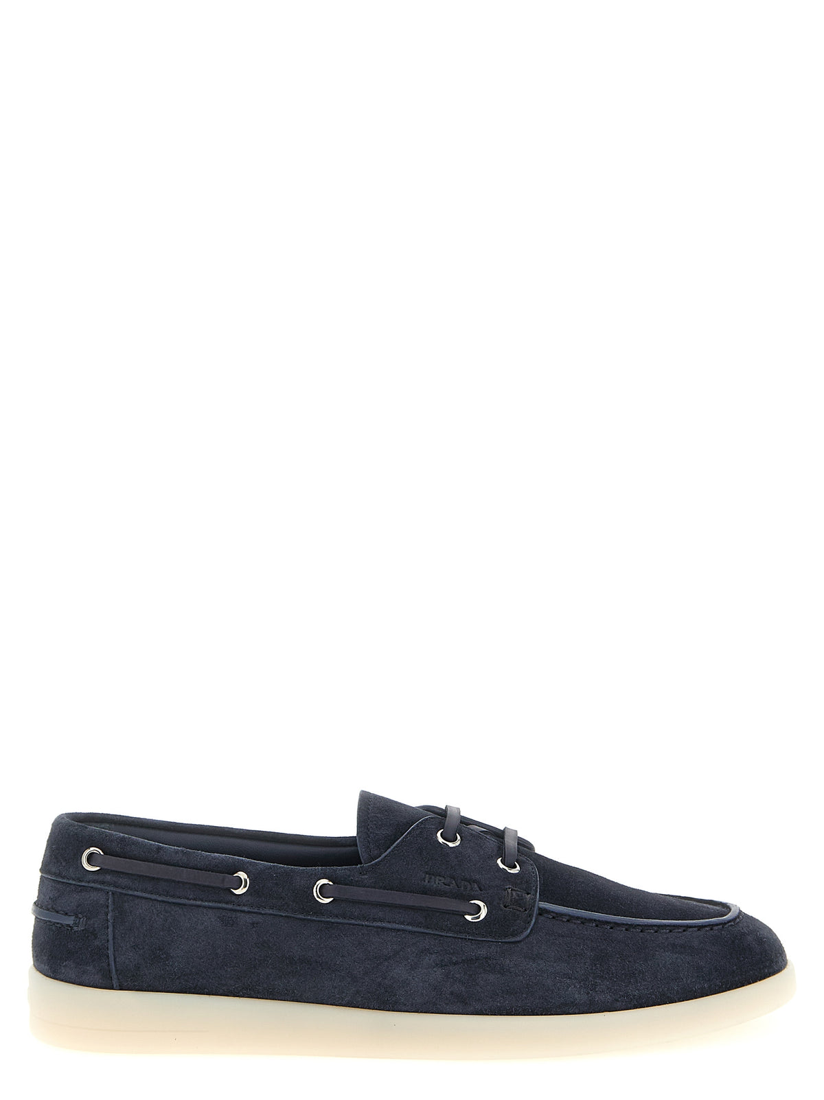 PRADA Prada Men Suede Boat Shoe