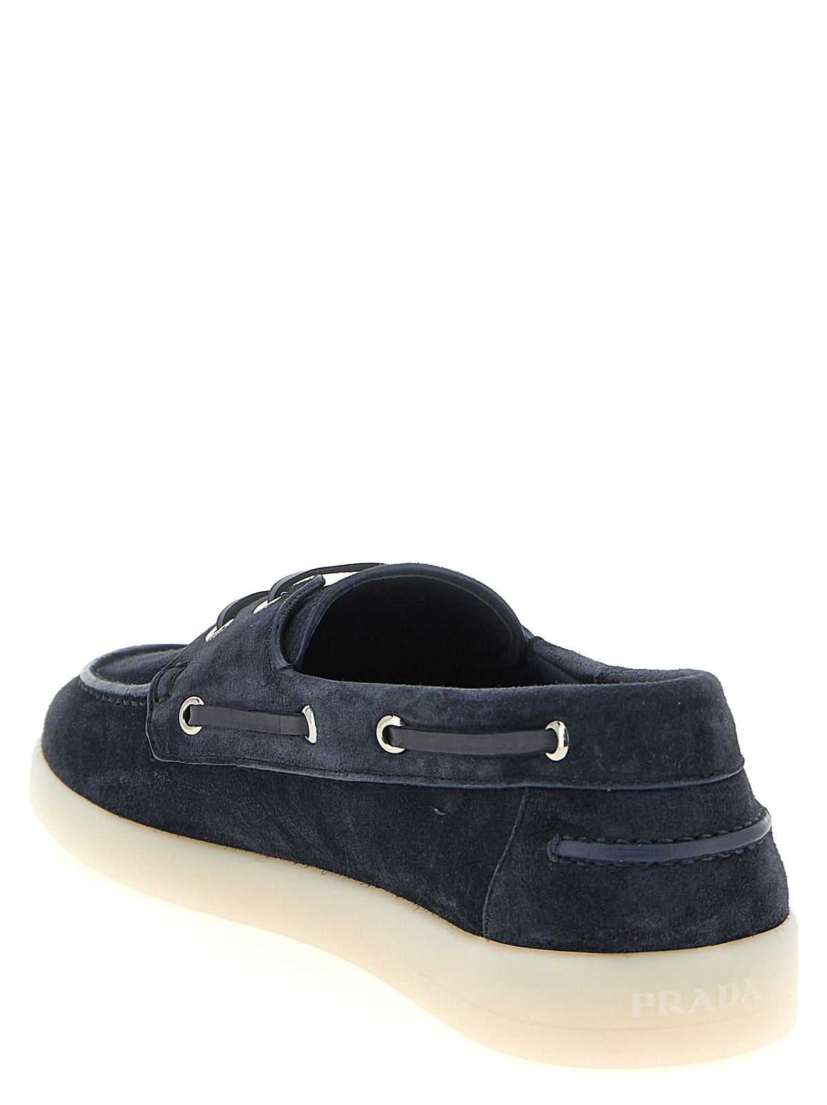 PRADA Prada Men Suede Boat Shoe