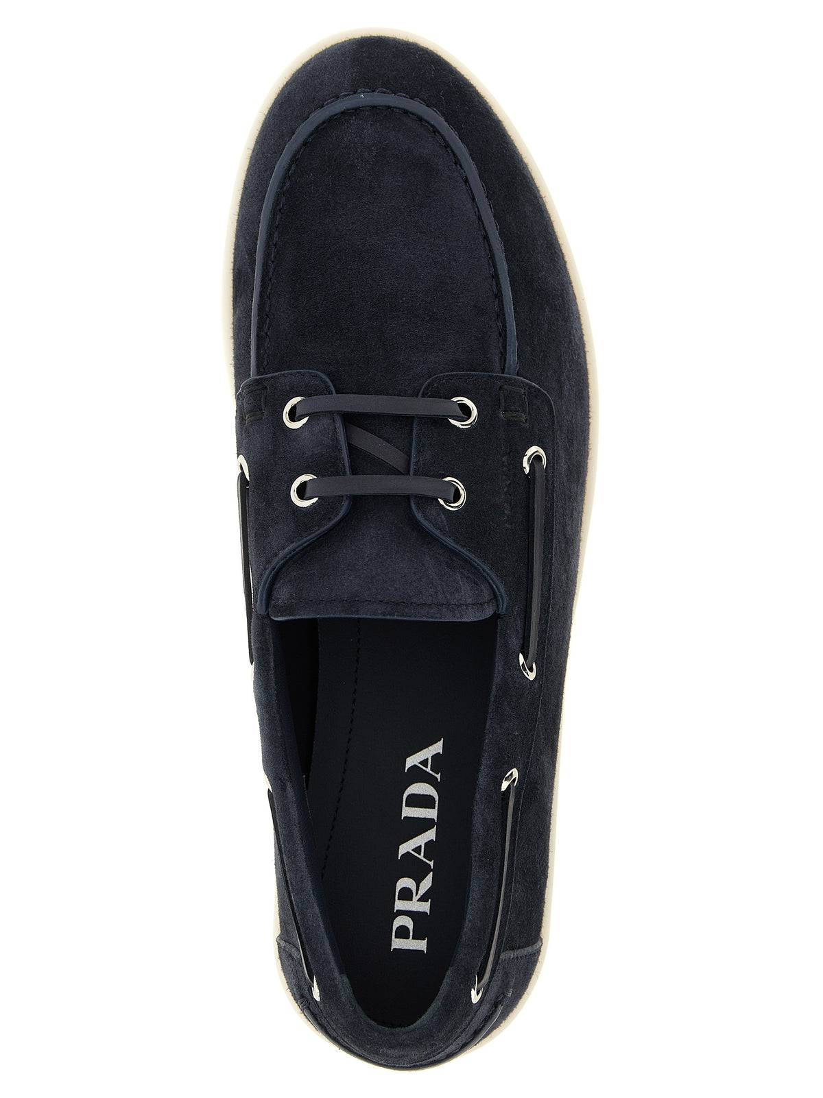 PRADA Prada Men Suede Boat Shoe