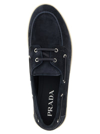 PRADA Prada Men Suede Boat Shoe