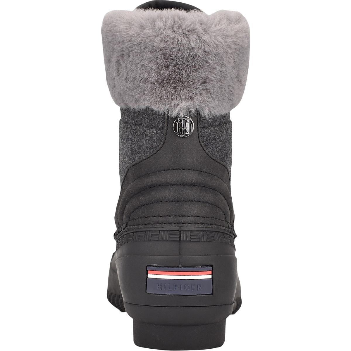 Rainah Womens Faux Fur Lined Rain Boots